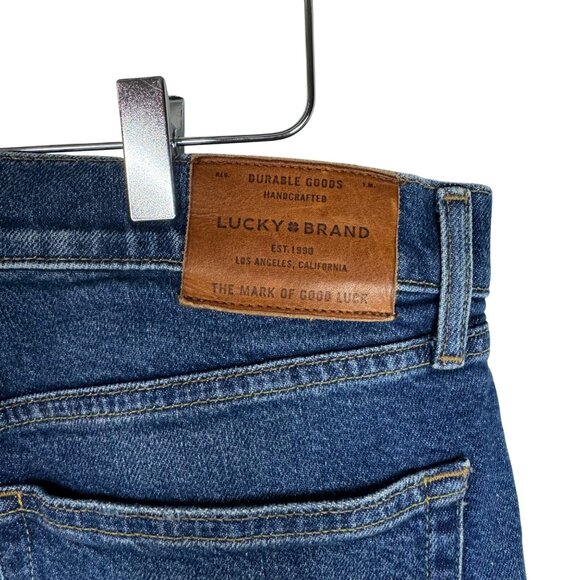 Lucky Brand 36x30 Mens Straight Fit Cotton Blue Denim Jeans - Picture 7 of 10